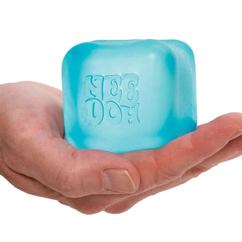 Needoh Nice Cube Sensory Stress Reliever Fidget Tool for Anxiety & Focus Desk Sensory Cube for Adults & Kids Solving Venting