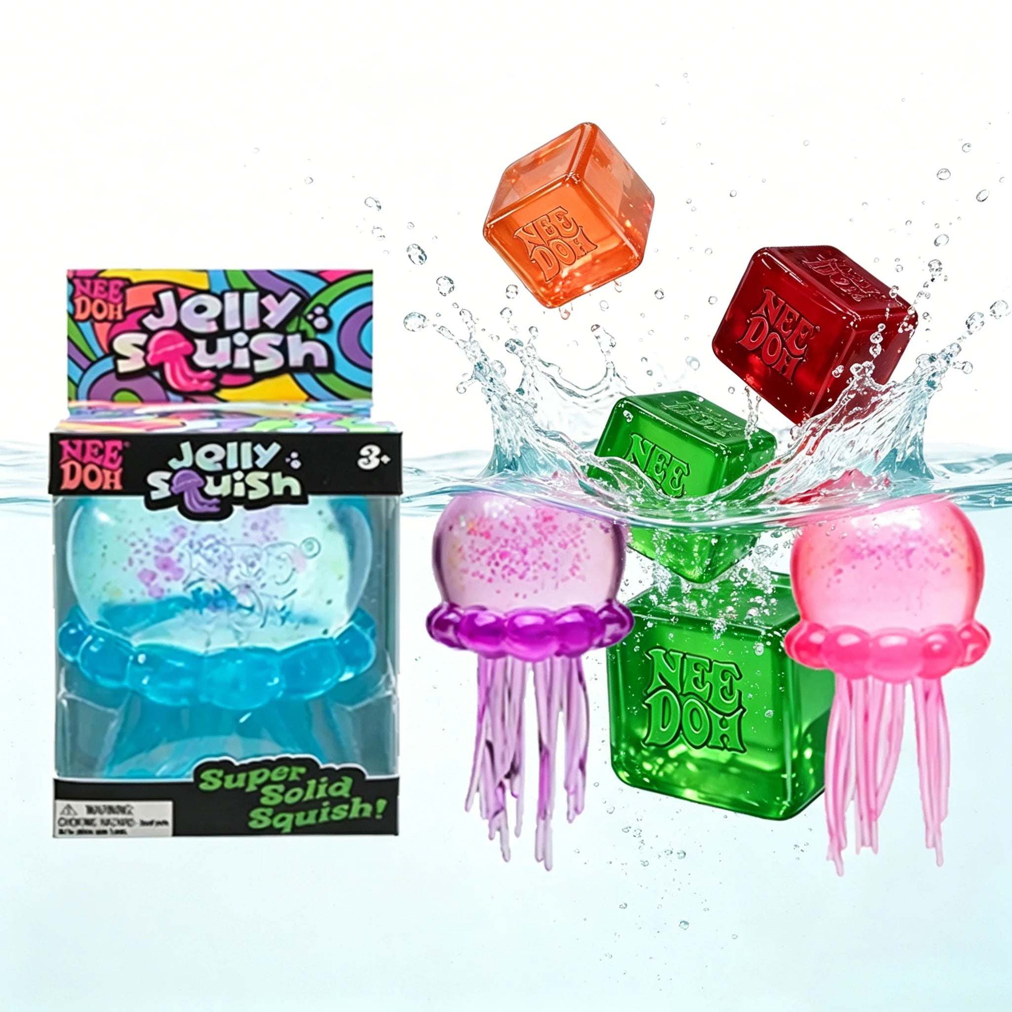 NeeDoh Nice Cube Desk Fidget Toy - Anti-Anxiety Stress Reliever