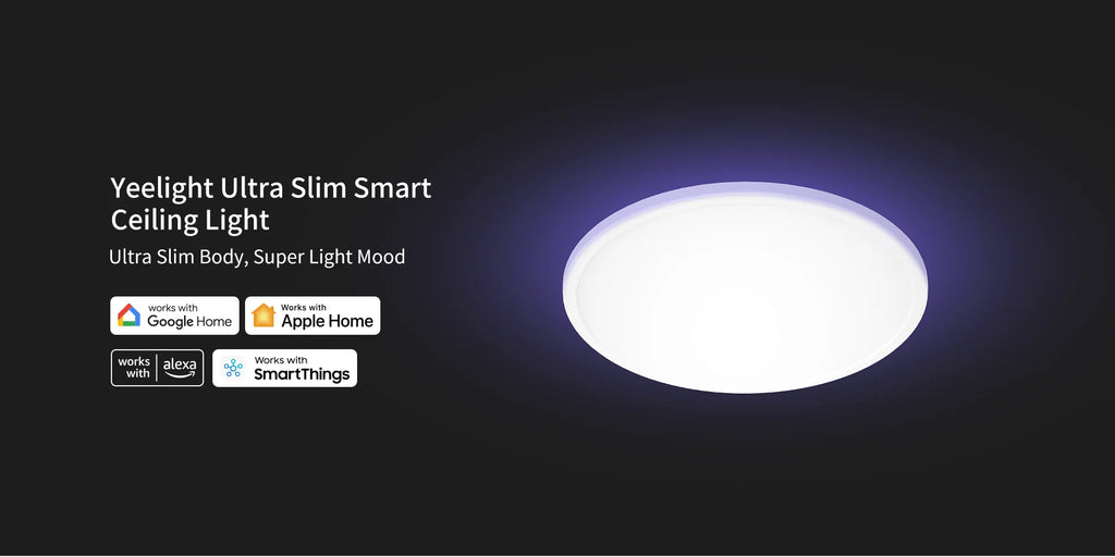 (Global Version) YEELIGHT Smart LED Ceiling Light RGB Slim Wifi Connection 2700-6500K Dimmable Smart Voice Control For Mi Home