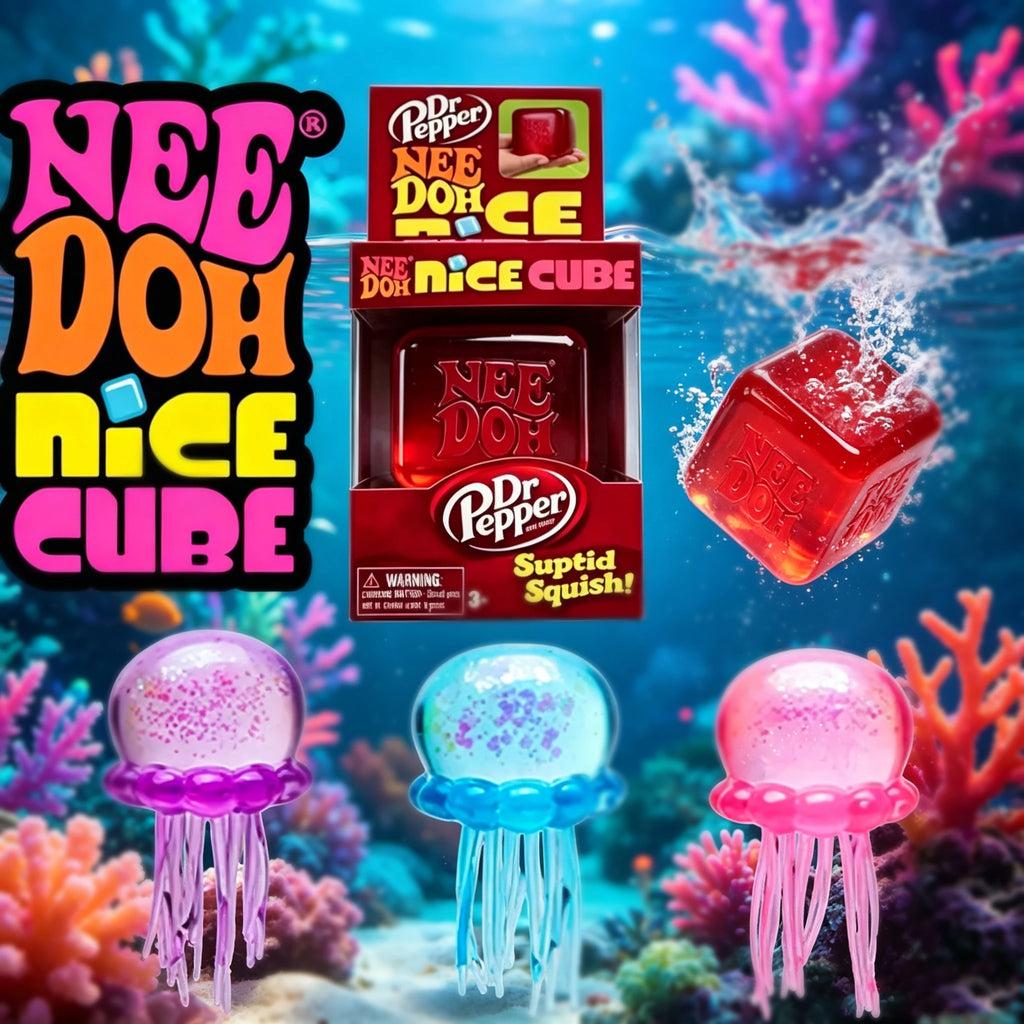 NeeDoh Nice Cube Desk Fidget Toy - Anti-Anxiety Stress Reliever