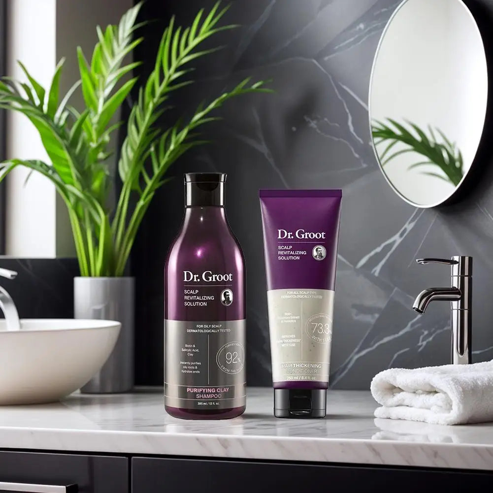 Hair Shampoo & Conditioner Set - 250ml Anti-Hair Loss Moisturizing Softening Thickening Nourishing Hair Care Products