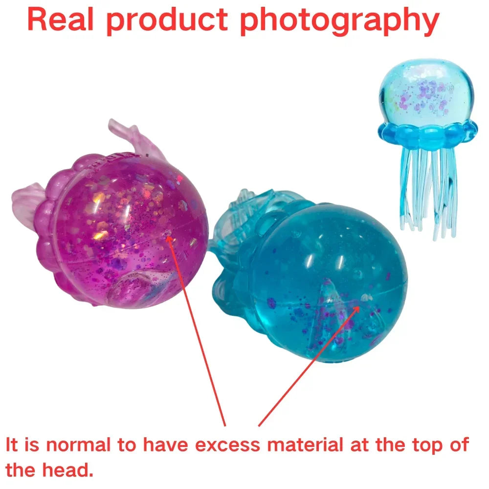 NeeDoh  Trending Jellyfish & Cube Squish Toy, Soft Jelly Squeeze Stress Relief Fidget Toy, Sensory NeeDoh for Kids & Adults