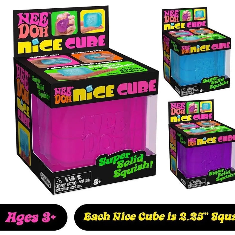 NeeDoh Nice Cube Sensory Stress Reliever Fidget Toy for Kids & Adults
