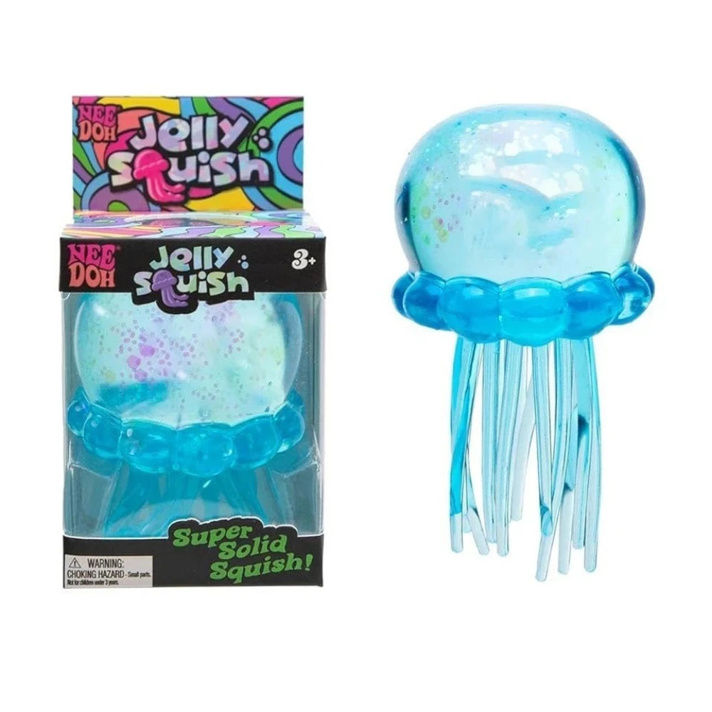 NeeDoh Jellyfish Sensory Toy, Soft Squishy Stress Relief Squeeze Fidget Toy for Kids & Adults