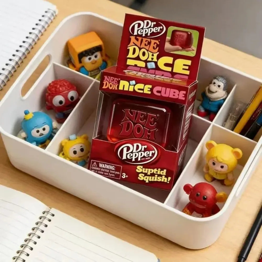 NeeDoh Nice Cube Sensory Squeeze Fidget Tool, Portable Desk Stress Relief Cube for Anxiety & Focus