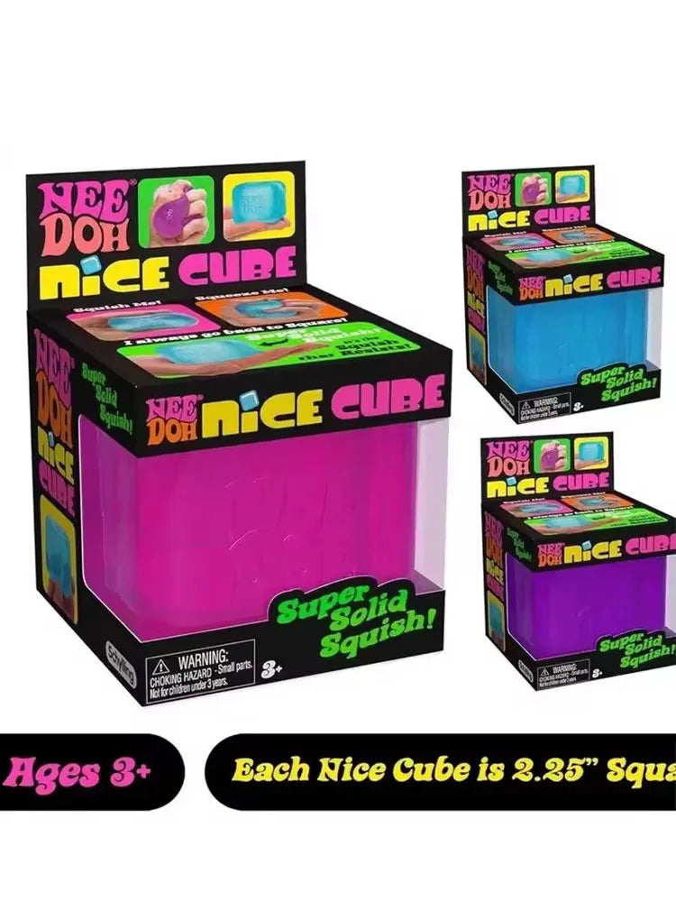 NeeDoh Nice Cube Sensory Fidget Toy - Stress Relief & Focus