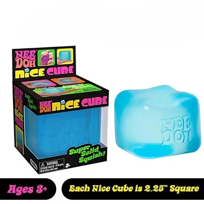 NeeDoh Nice Cube Sensory Fidget Toy - Stress Relief & Focus