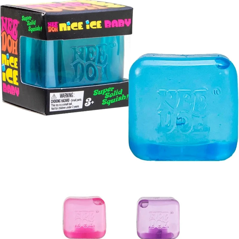 Needoh  Nice Cube Sensory Stress Reliever Fidget Tool for Anxiety & Focus Desk Sensory Cube for Adults & Kids