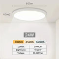 0.9 Inch Ultra-thin Smart Home LED Ceiling Light 38W 28W 24W APP/Remote Control Dimmable Room Decoration Bedroom Living Room