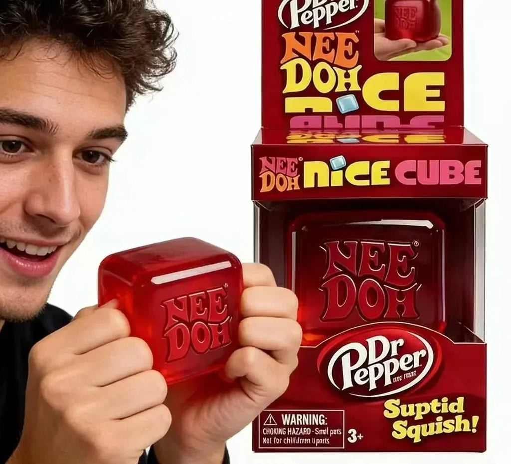NeeDoh Nice Cube Desk Fidget Toy - Anti-Anxiety Stress Reliever