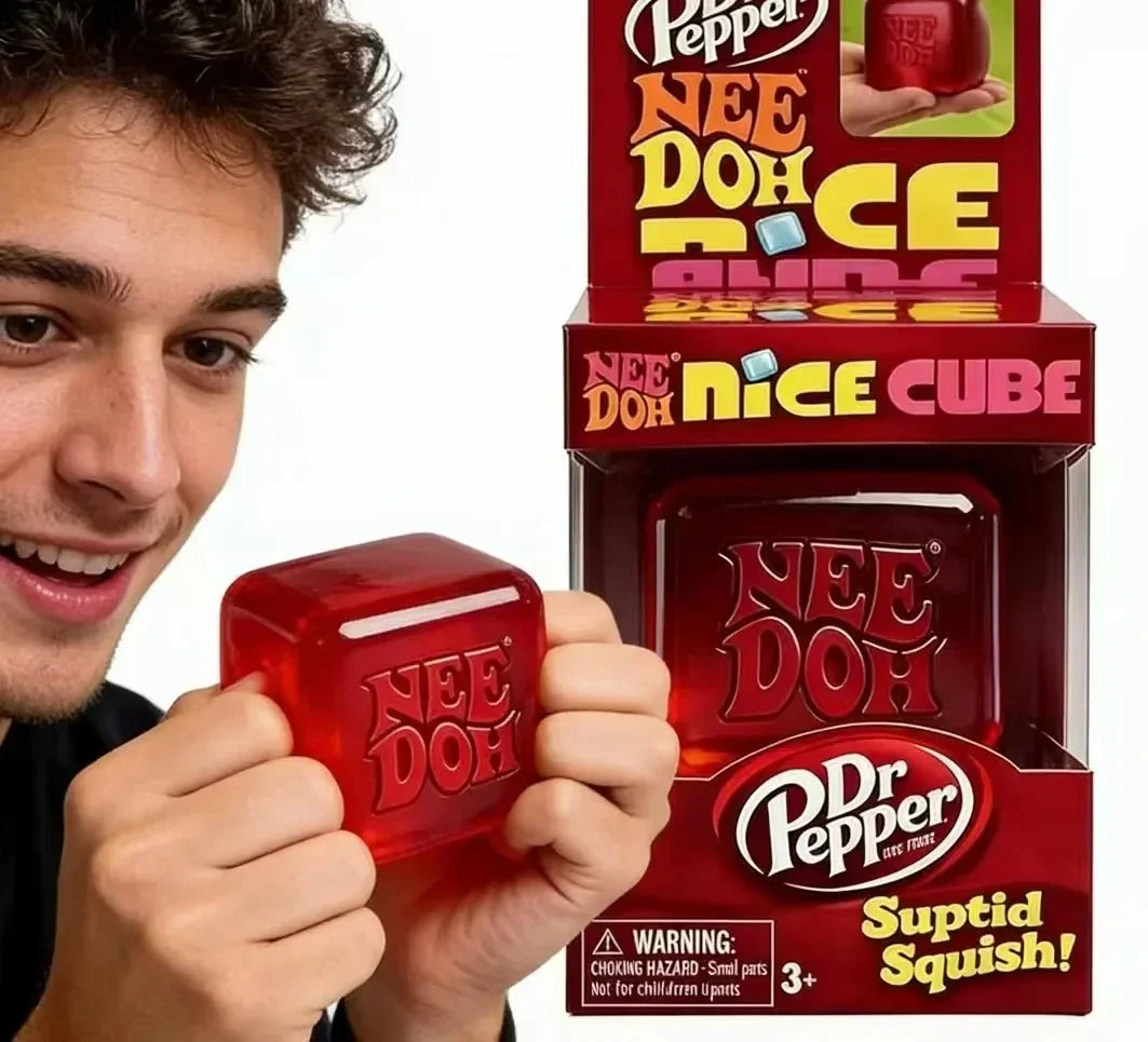 NeeDoh Nice Cube Desk Fidget Toy - Anti-Anxiety Stress Reliever