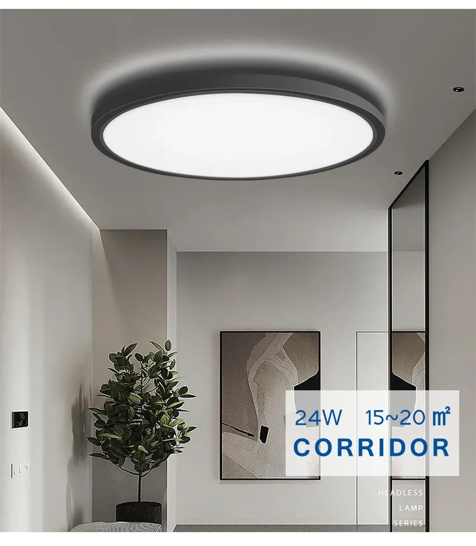 0.9 Inch Ultra-thin Smart Home LED Ceiling Light 38W 28W 24W APP/Remote Control Dimmable Room Decoration Bedroom Living Room
