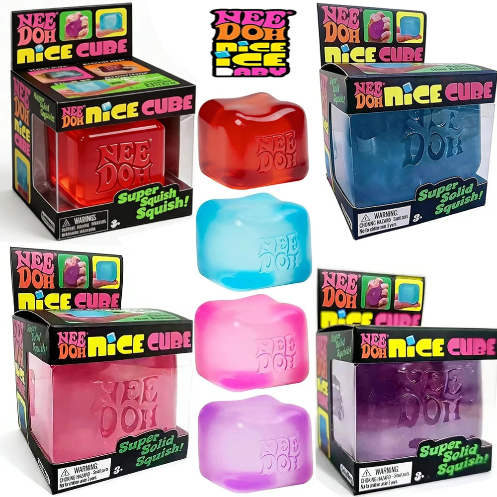 NeeDoh Nice Cube Sensory Stress Reliever Fidget Toy for Kids & Adults