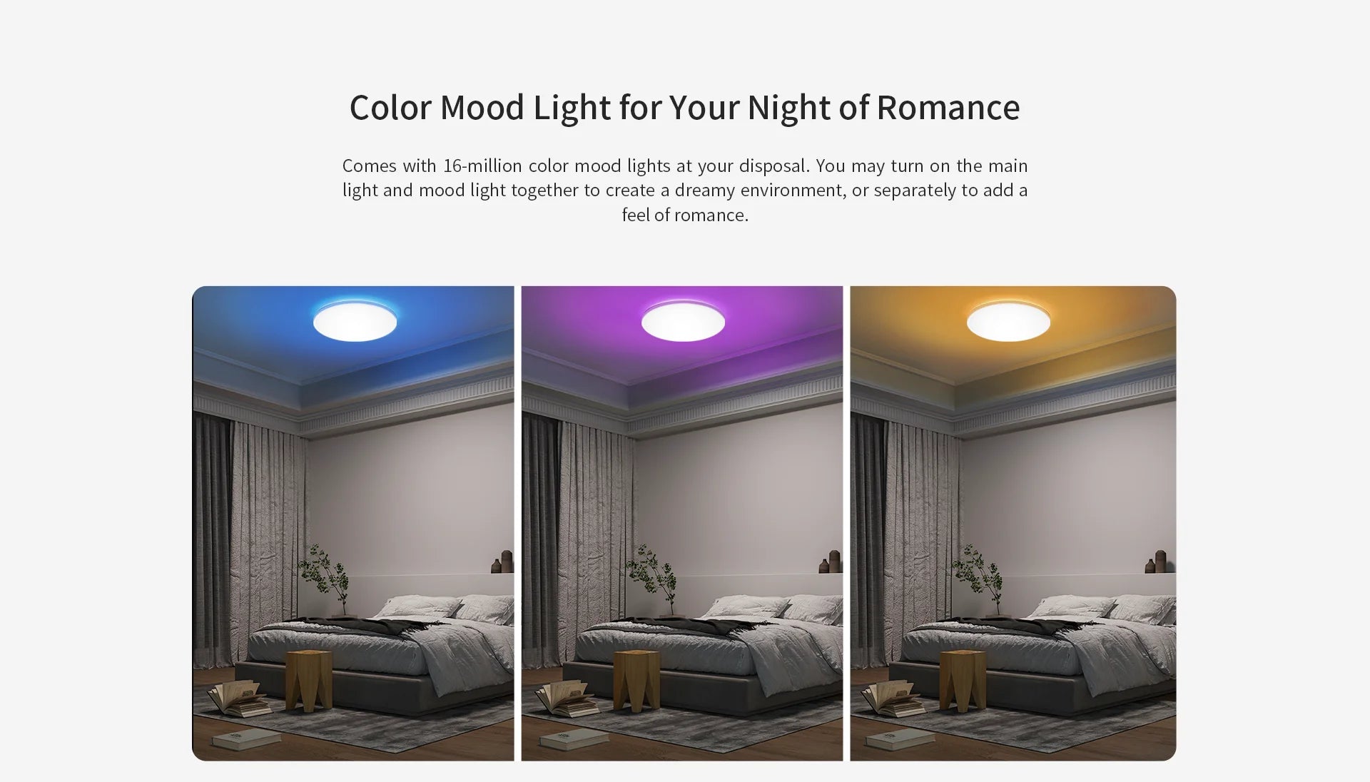 (Global Version) YEELIGHT Smart LED Ceiling Light RGB Slim Wifi Connection 2700-6500K Dimmable Smart Voice Control For Mi Home