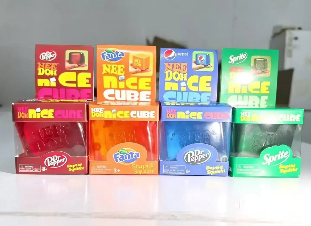NeeDoh Nice Cube Summer Sensory Fidget Toy - Stress Relief