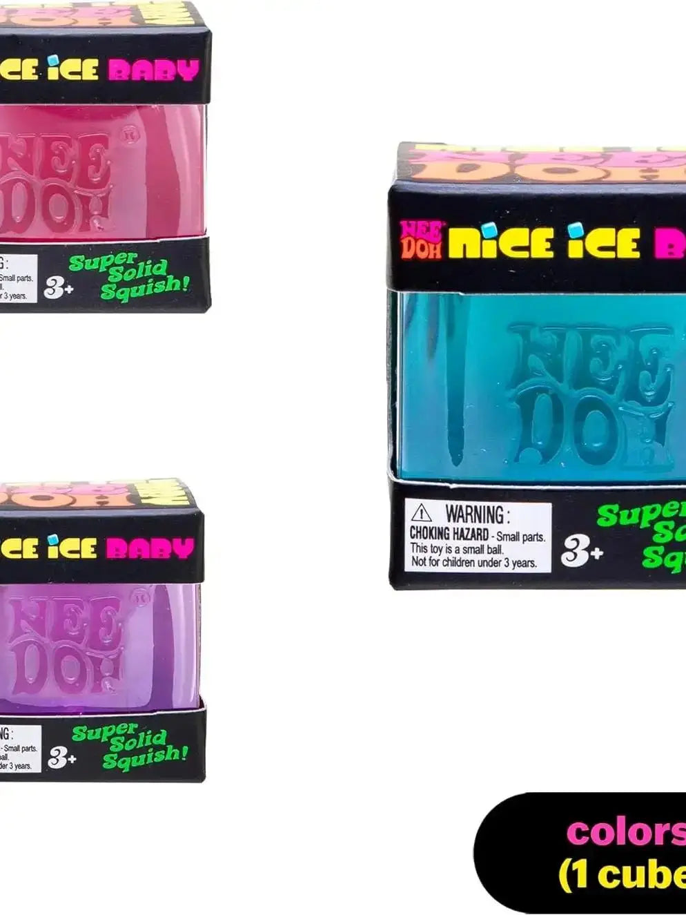 Needoh  Nice Cube Sensory Stress Reliever Fidget Tool for Anxiety & Focus Desk Sensory Cube for Adults & Kids