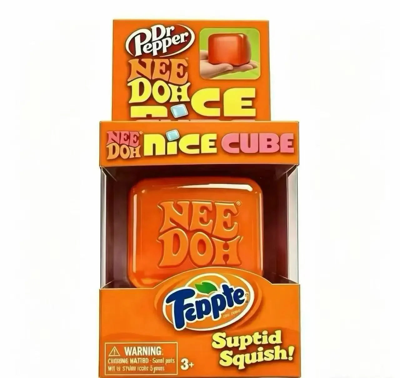 Needoh Nice Cube Sensory Stress Reliever Fidget Tool for Anxiety & Focus Desk Sensory Cube for Adults & Kids Solving Venting
