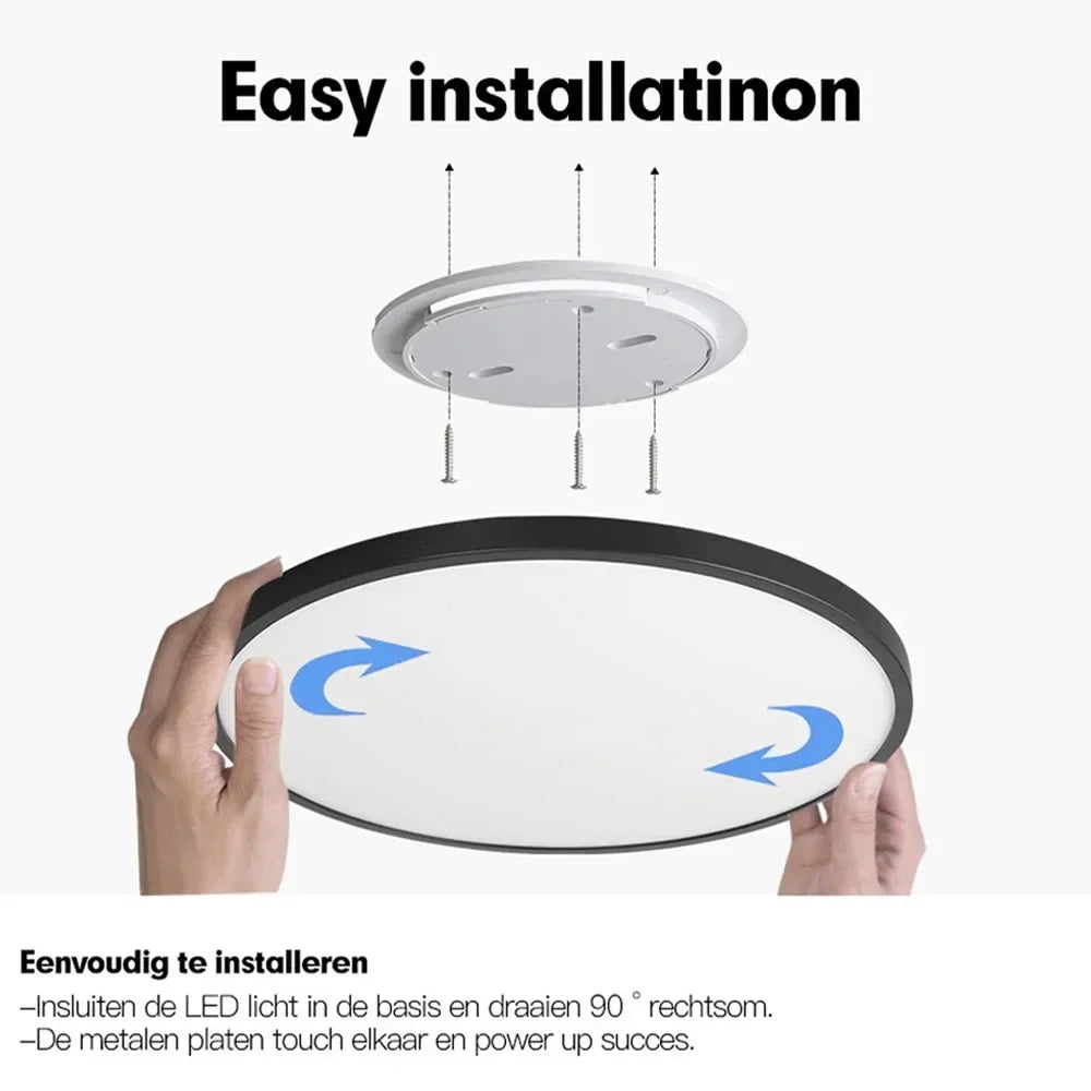 0.9 Inch Ultra-thin Smart Home LED Ceiling Light 38W 28W 24W APP/Remote Control Dimmable Room Decoration Bedroom Living Room