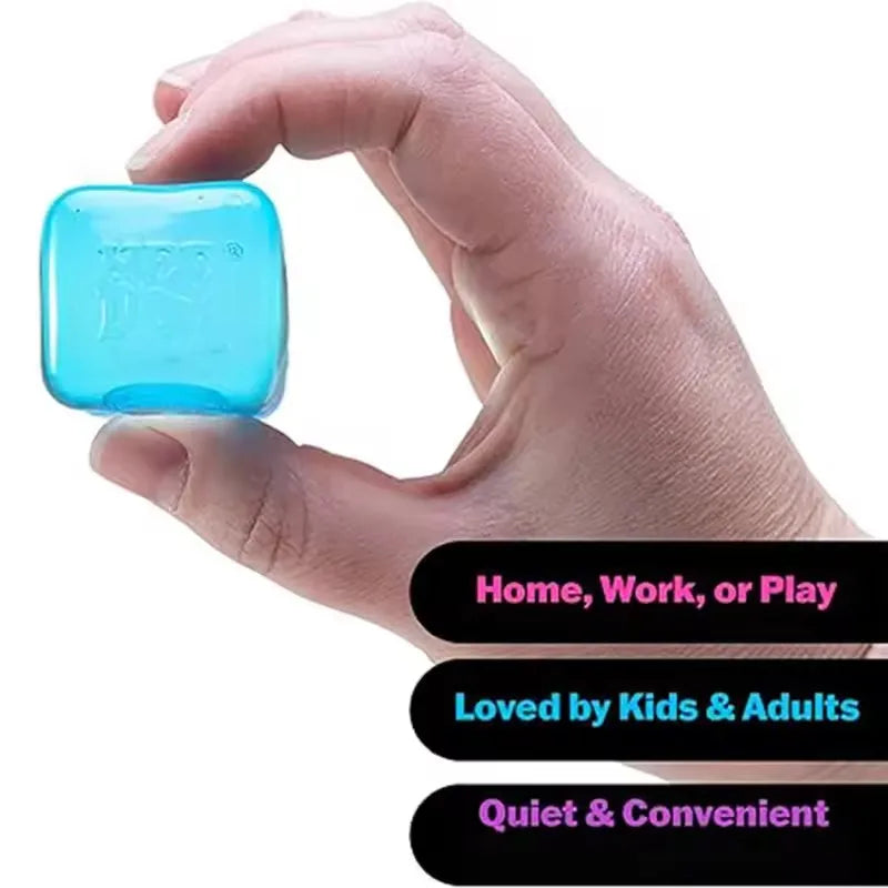 Needoh Nice Cube Sensory Stress Reliever Fidget Tool for Anxiety & Focus Desk Sensory Cube for Adults & Kids Solving Venting