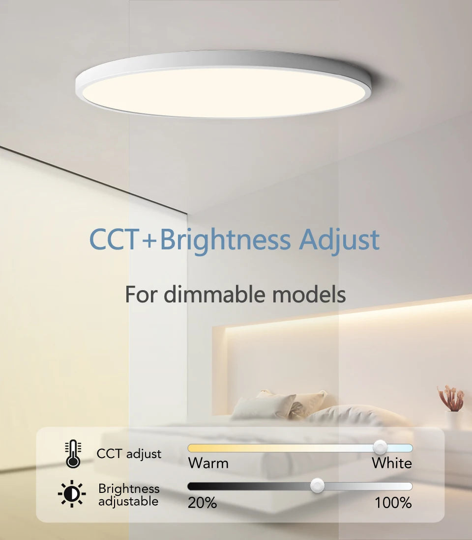 0.9inch Smart lamp Led ceiling lamp APP/ Remote Control Dimmable Indoor lighting for living room led lights for room Bedroom