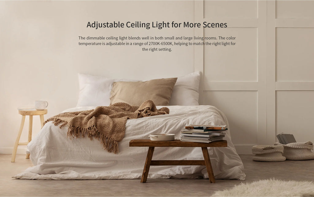 (Global Version) YEELIGHT Smart LED Ceiling Light RGB Slim Wifi Connection 2700-6500K Dimmable Smart Voice Control For Mi Home
