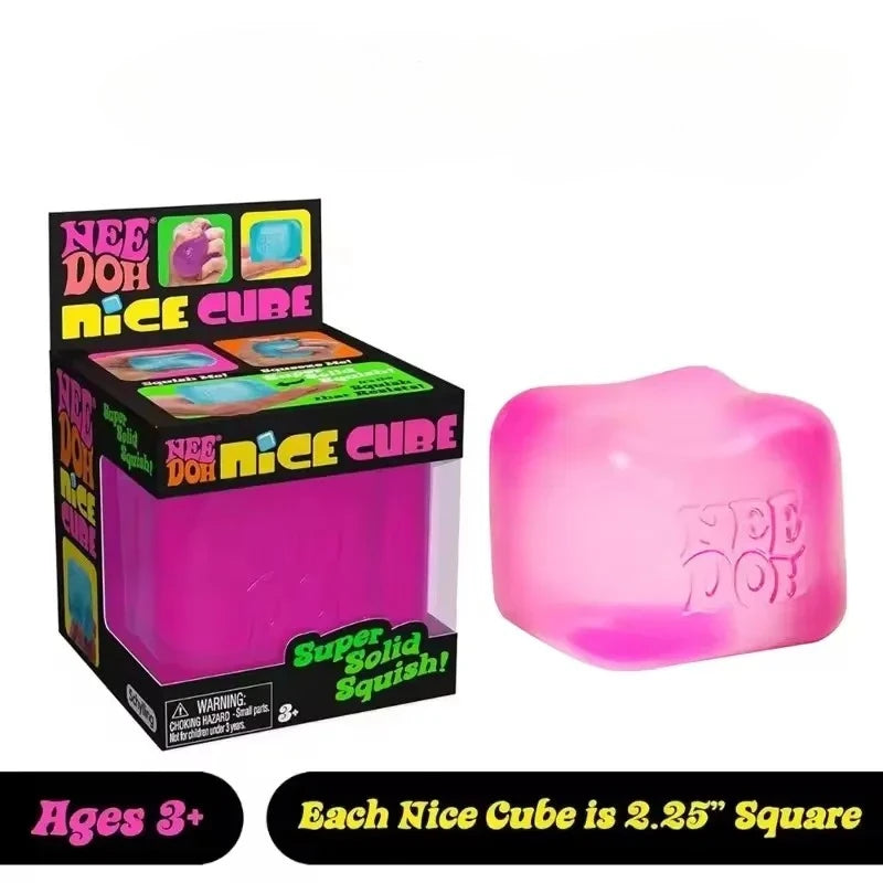 NeeDoh Nice Cube Sensory Fidget Toy - Stress Relief & Focus