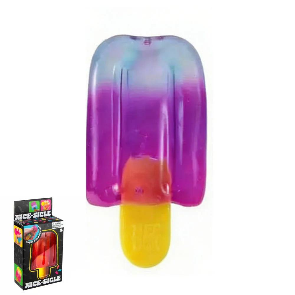 Needoh Nice Cream Cone Colorful Ice Cream Shaped Sensory Stress Reliever Fidget Tool for Anxiety & Focus for Adults & Kids##