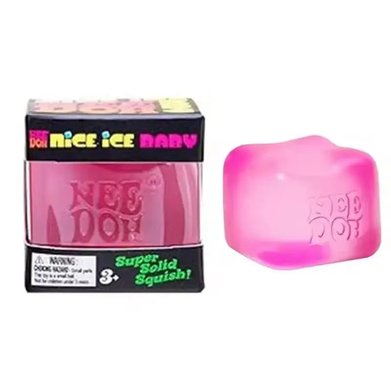 Needoh Nice Cube Sensory Stress Reliever Fidget Tool for Anxiety & Focus Desk Sensory Cube for Adults & Kids