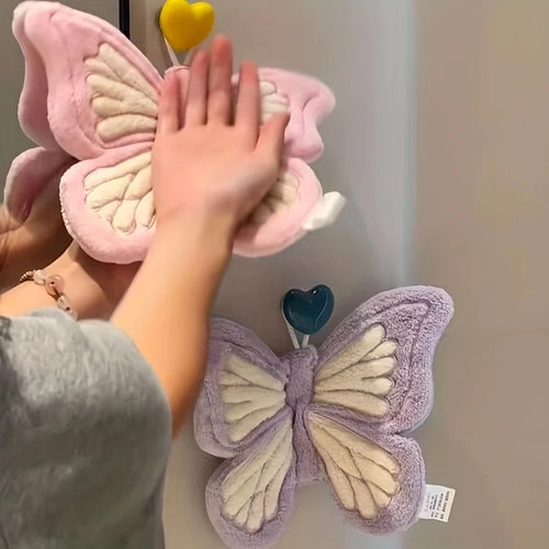 "Beauty" must be translated as "appearance value"   Original: Hanging Coral Fleece Butterfly High-Appearance Cartoon Thickened S