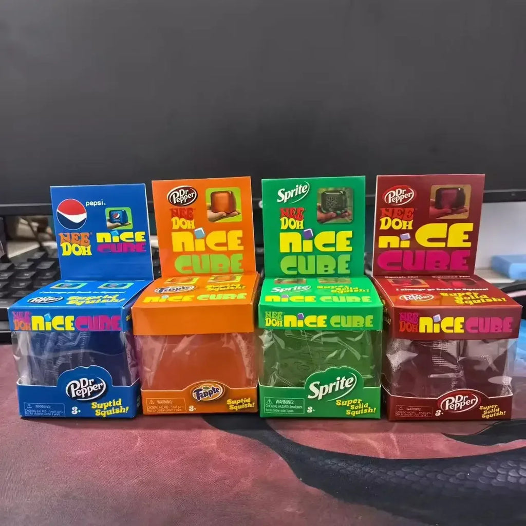 NeeDoh Nice Cube Summer Sensory Fidget Toy - Stress Relief