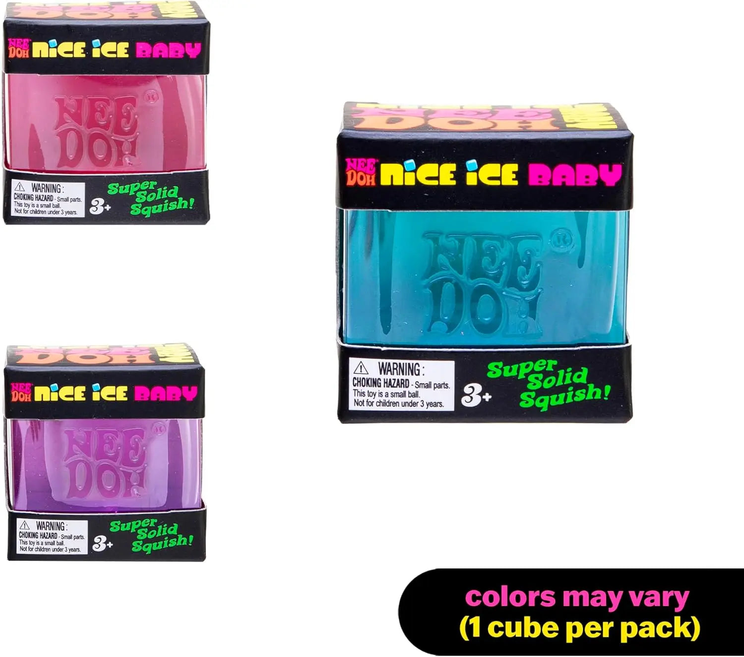 Needoh  Nice Cube Sensory Stress Reliever Fidget Tool for Anxiety & Focus Desk Sensory Cube for Adults & Kids