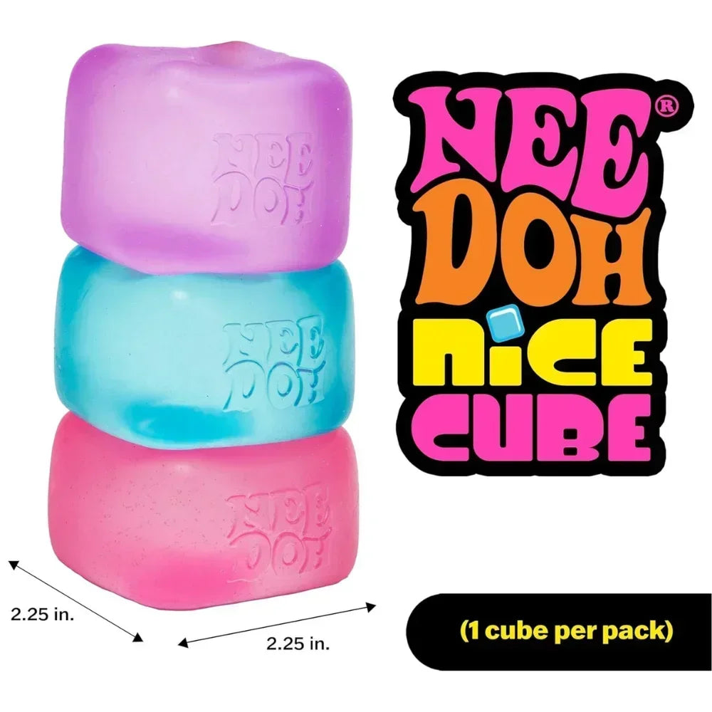 NeeDoh  Trending Jellyfish & Cube Squish Toy, Soft Jelly Squeeze Stress Relief Fidget Toy, Sensory NeeDoh for Kids & Adults