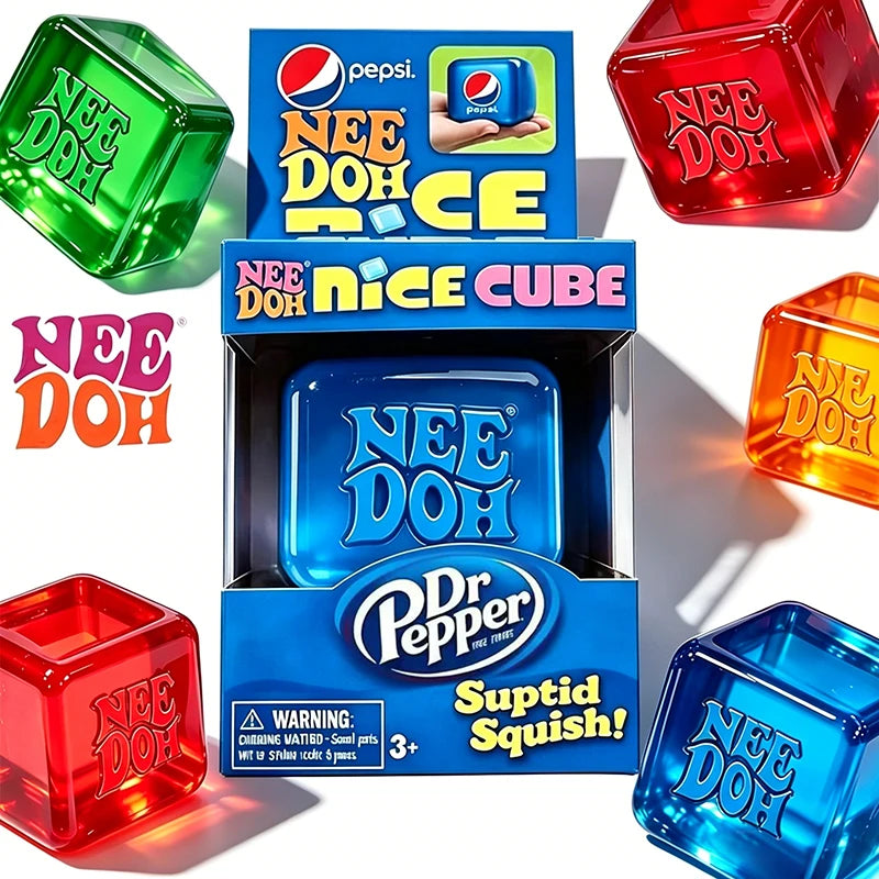 NeeDoh Nice Cube Summer Sensory Fidget Toy - Stress Relief