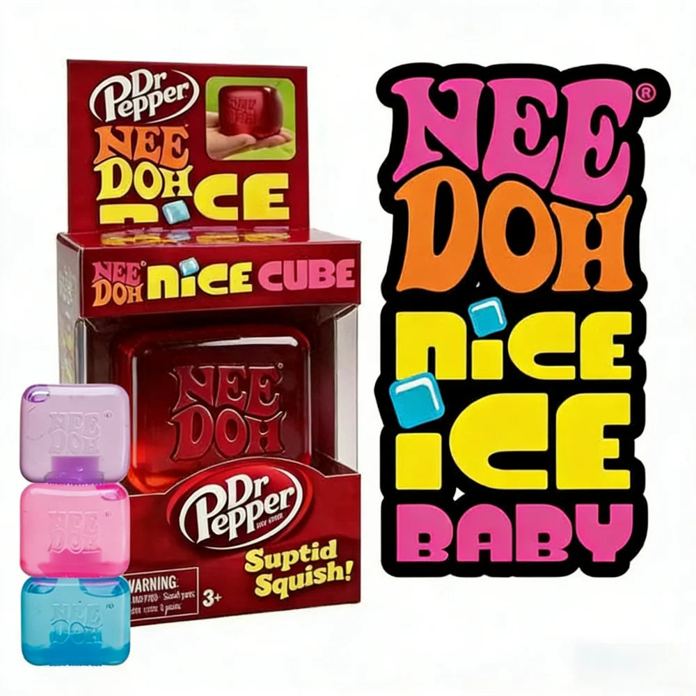 NeeDoh Nice Cube Sensory Stress Reliever Fidget Toy for Kids & Adults