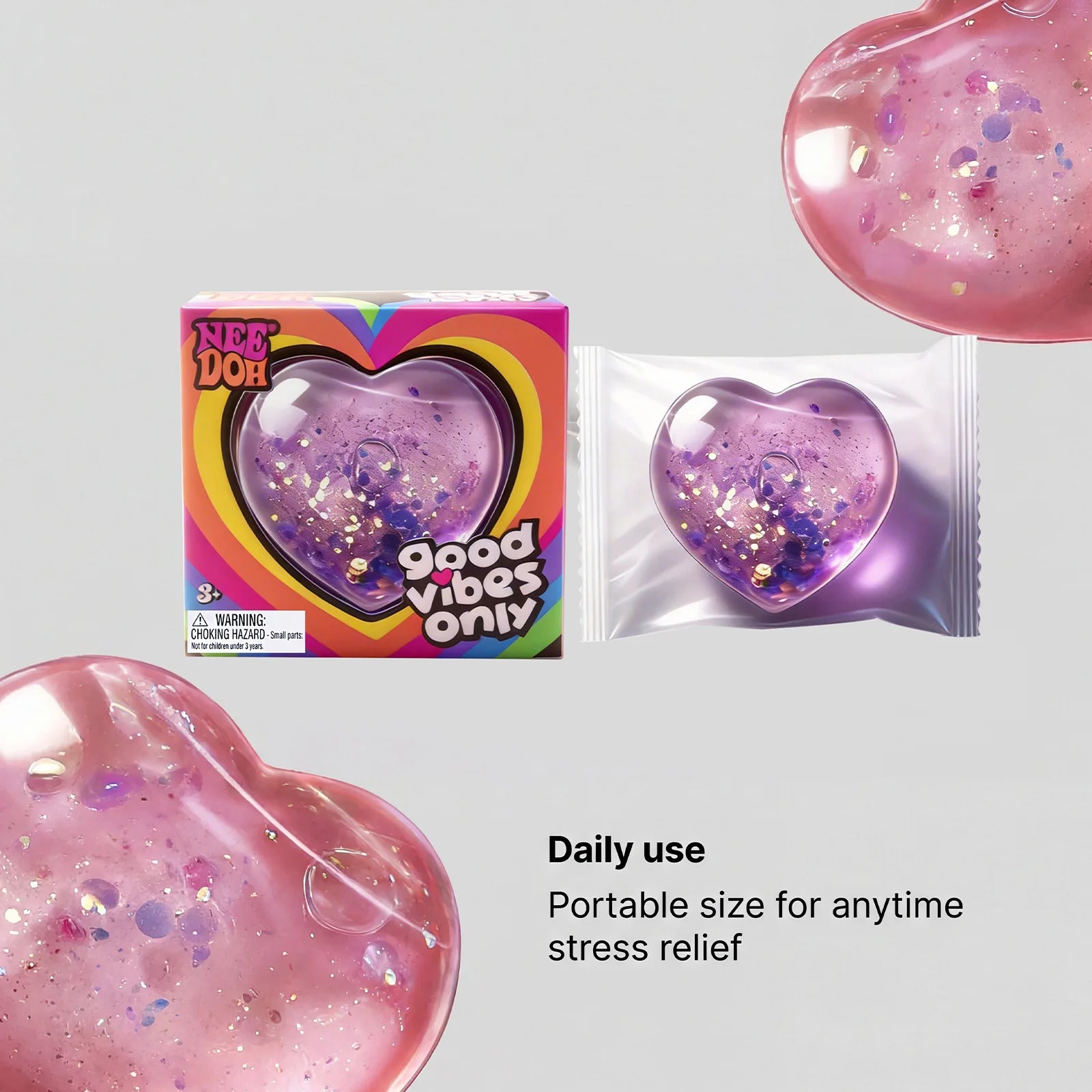 NeeDoh Squishy Sensory Stress Ball - Soft Fidget Toy for Kids & Adults