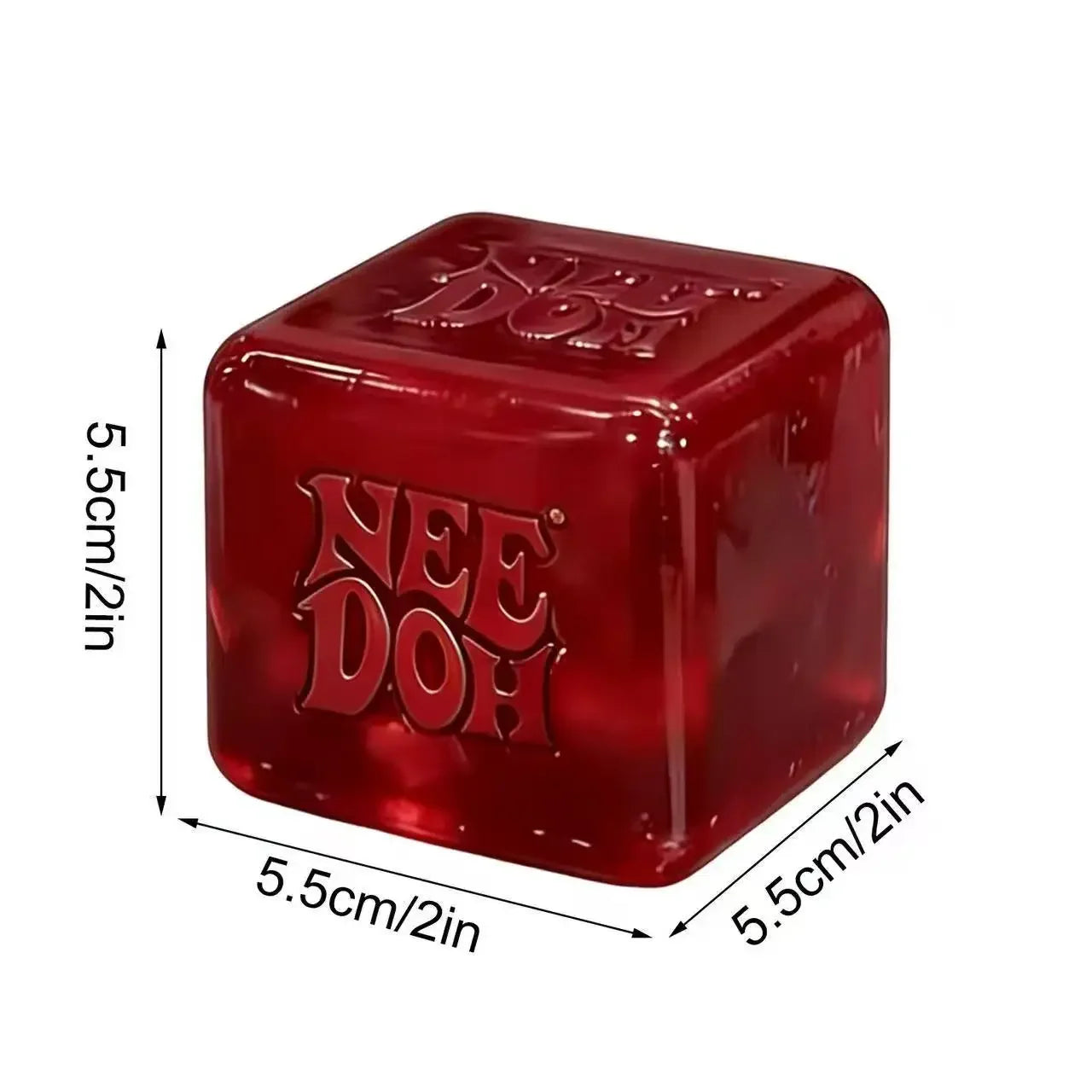 NeeDoh Nice Cube Sensory Squeeze Fidget Tool, Portable Desk Stress Relief Cube for Anxiety & Focus