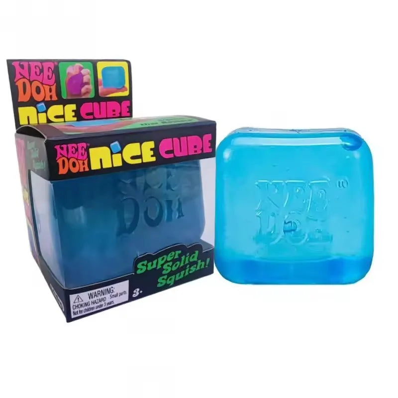 Needoh Nice Cube Sensory Stress Reliever Fidget Tool for Anxiety & Focus Desk Sensory Cube for Adults & Kids Solving Venting