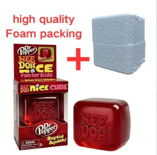 Needoh Nice Cube Sensory Stress Reliever Fidget Tool for Anxiety & Focus Desk Sensory Cube for Adults & Kids Solving Venting