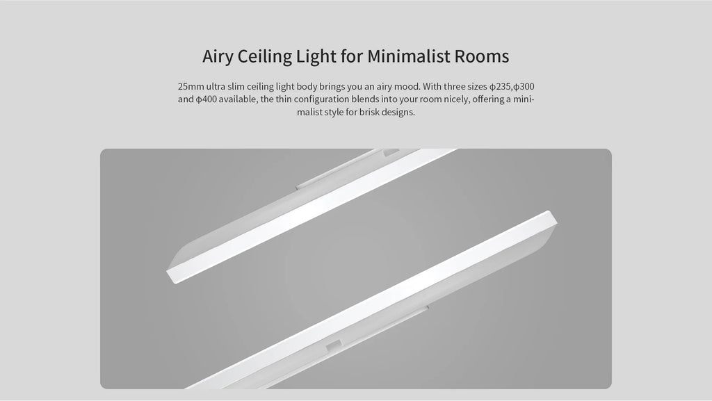 (Global Version) YEELIGHT Smart LED Ceiling Light RGB Slim Wifi Connection 2700-6500K Dimmable Smart Voice Control For Mi Home
