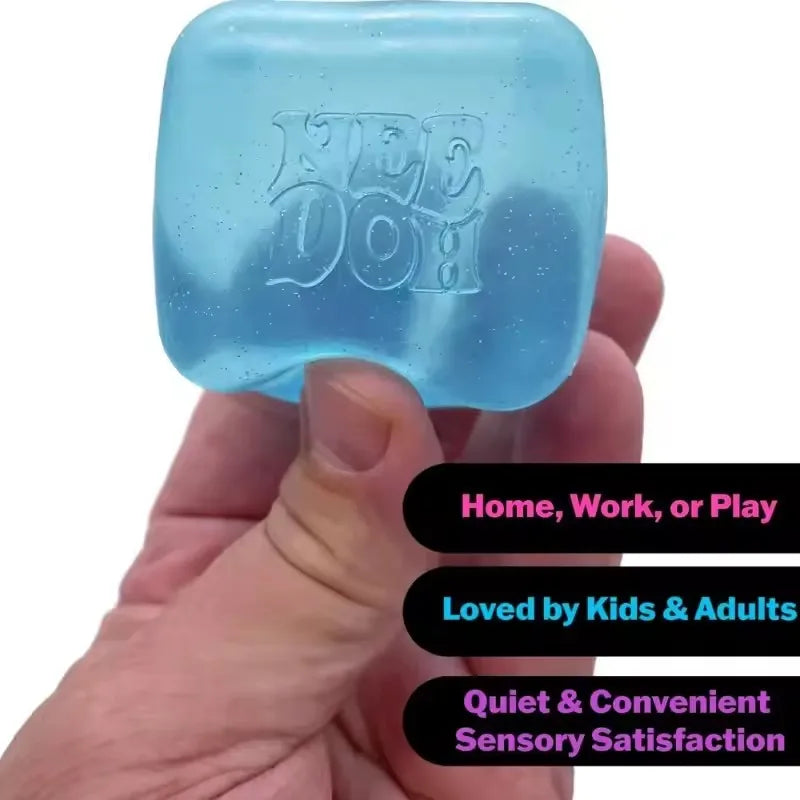 NeeDoh Nice Cube Sensory Fidget Toy - Stress Relief & Focus
