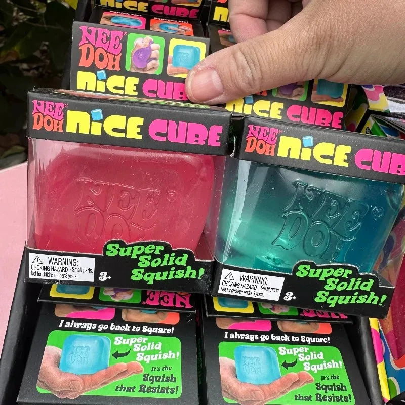 NeeDoh Nice Cube 3-Pack Bundle — Sensory Fidget Stress Relief Toys