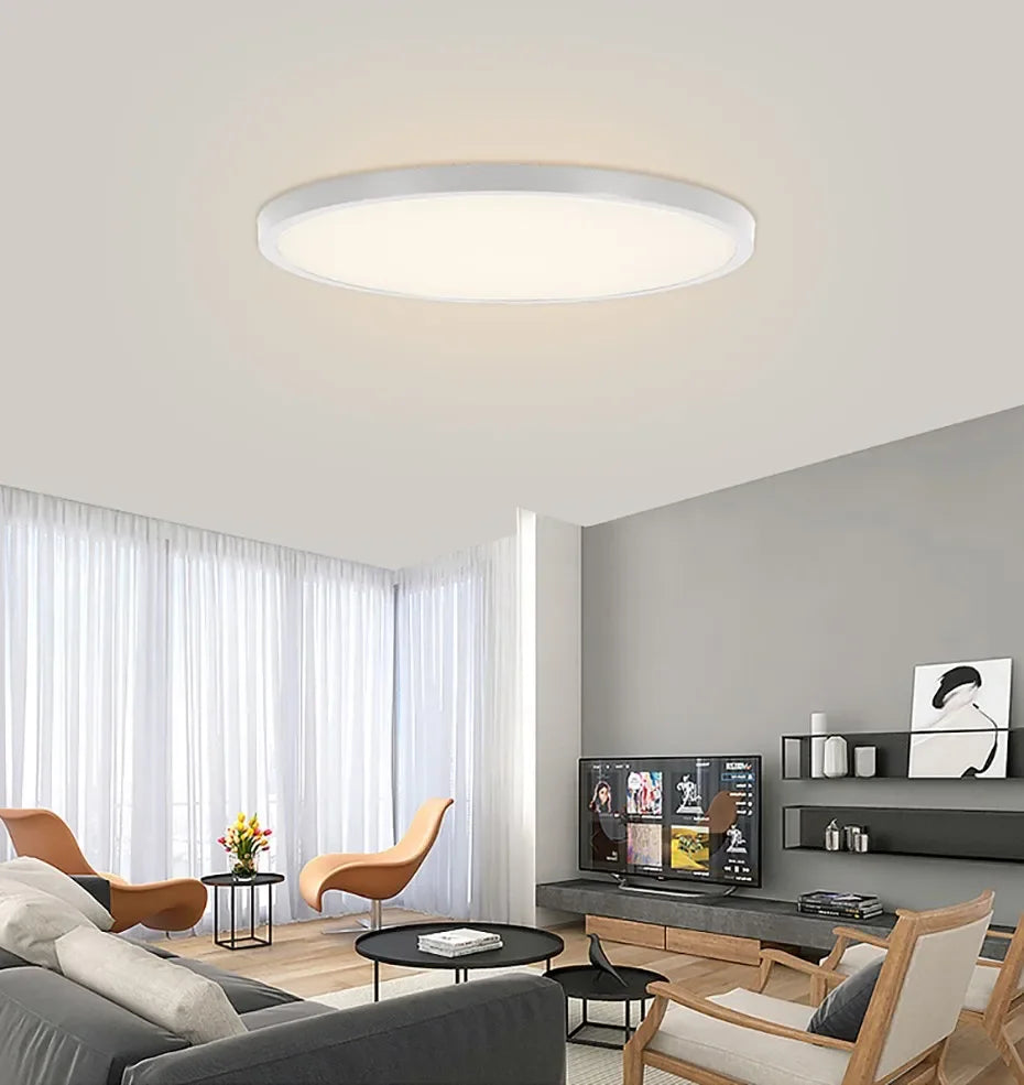0.9 Inch Ultra-thin Smart Home LED Ceiling Light 38W 28W 24W APP/Remote Control Dimmable Room Decoration Bedroom Living Room