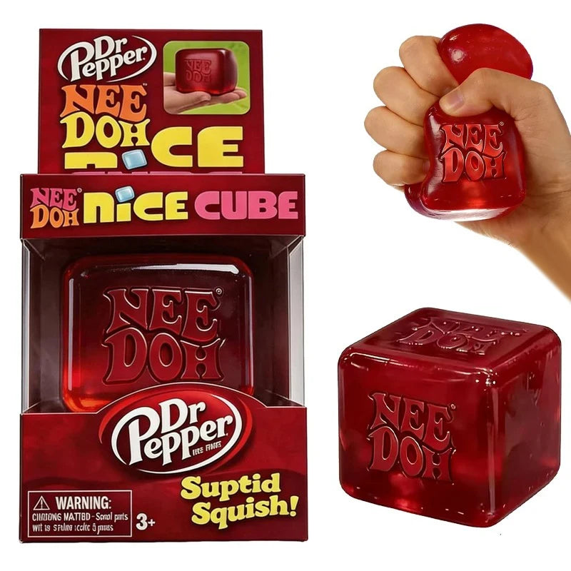 NeeDoh Nice Cube Desk Fidget Toy - Anti-Anxiety Stress Reliever